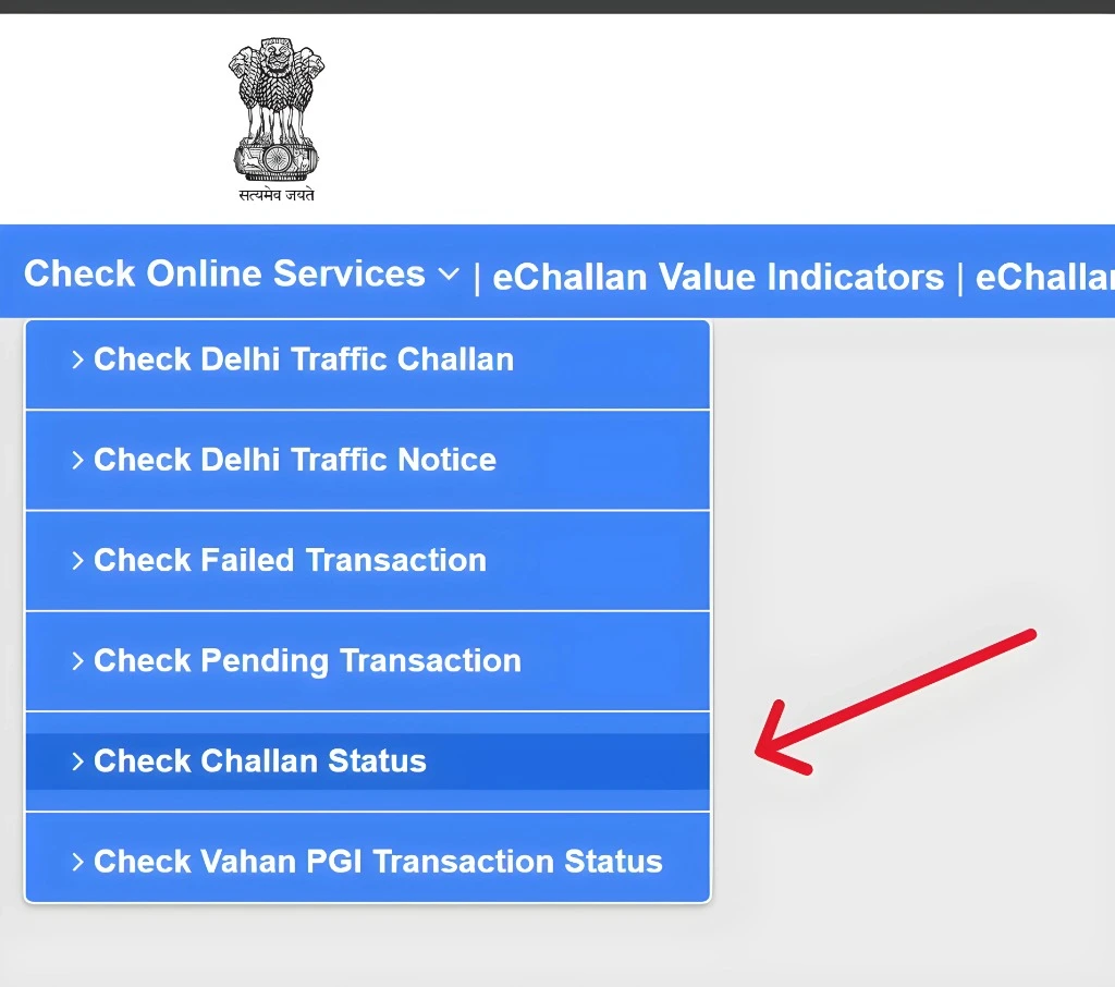e challann status