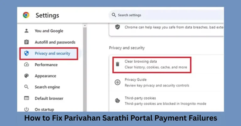 How to Fix Parivahan Sarathi Portal Payment Failures