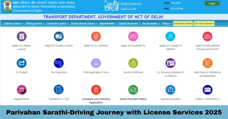 Parivahan Sarathi-Driving Journey with License Services 2025