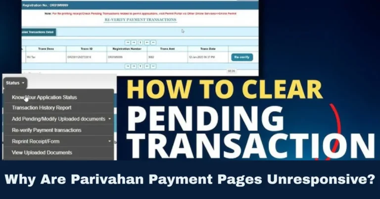 Why Are Parivahan Payment Pages Unresponsive?