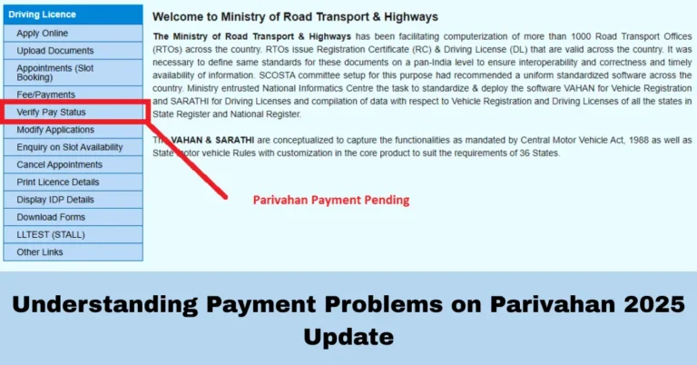 Understanding Payment Problems on Parivahan 2025 Update
