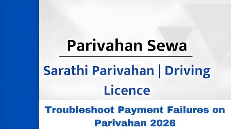 Troubleshoot Payment Failures on Parivahan 2026