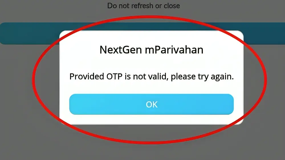 How to Resolve OTP Issues in Parivahan Portal