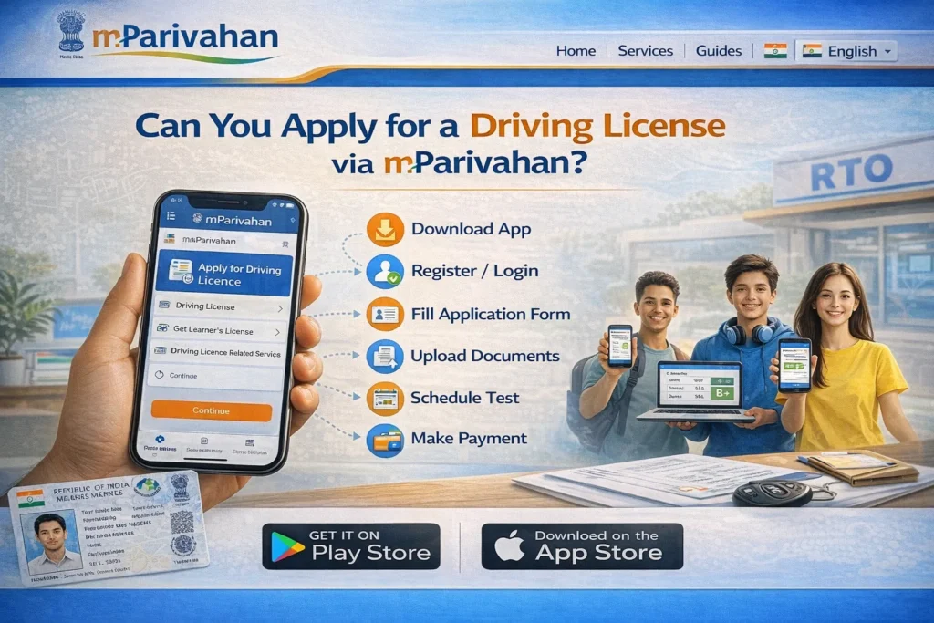 Can You Apply for a Driving License via mParivahan?