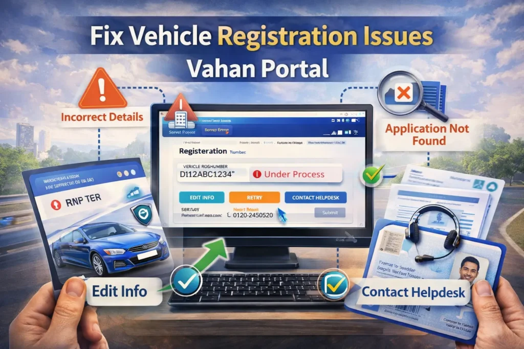 Fix Vehicle Registration Issues on Parivahan Portal (Vahan)