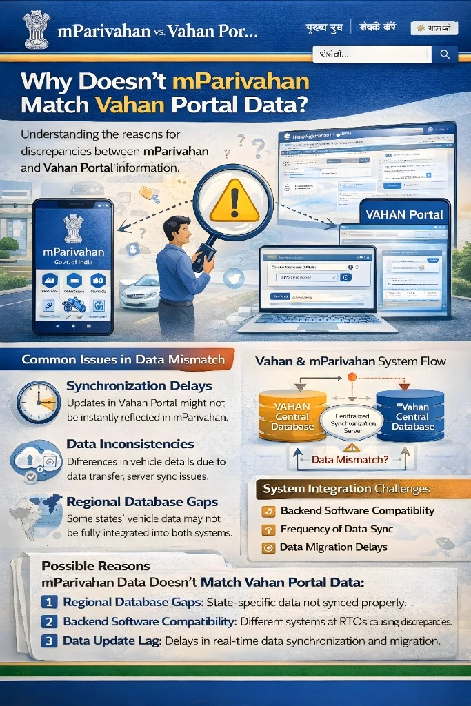 Why Doesn’t mParivahan Match Vahan Portal Data?